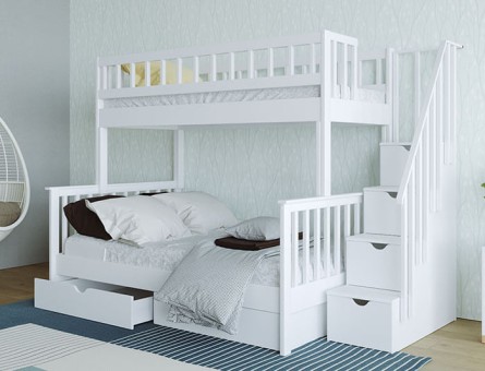 Двухъярусная кровать с лестницей Старк Двухъярусная кровать с лестницей Старк